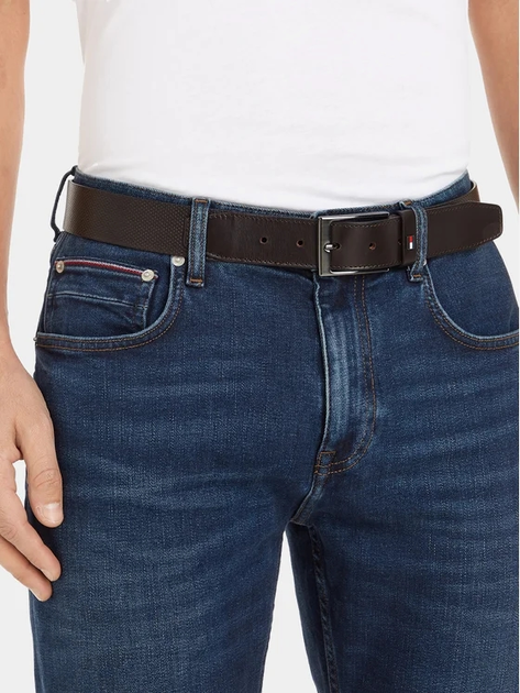 Pasek męski skórzany Tommy Hilfiger Layton 3.5 AM0AM11230 85 cm Testa Di Moro (8720644244067) - obraz 3