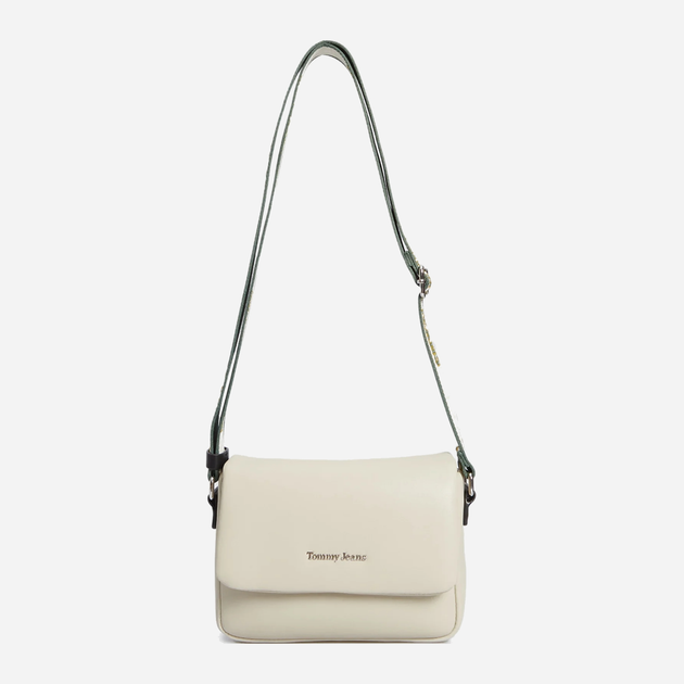 Torebka listonoszka damska Tommy Hilfiger Tjw City Girl Flap Crossover AW0AW14965 Bleached Stone (8720644246207) - obraz 5
