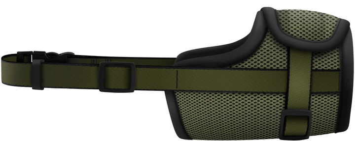 Намордник із сітки для собак WAUDOG Pro пластиковий фастекс M 19-26 см Хакі (689631Collar) - зображення 2
