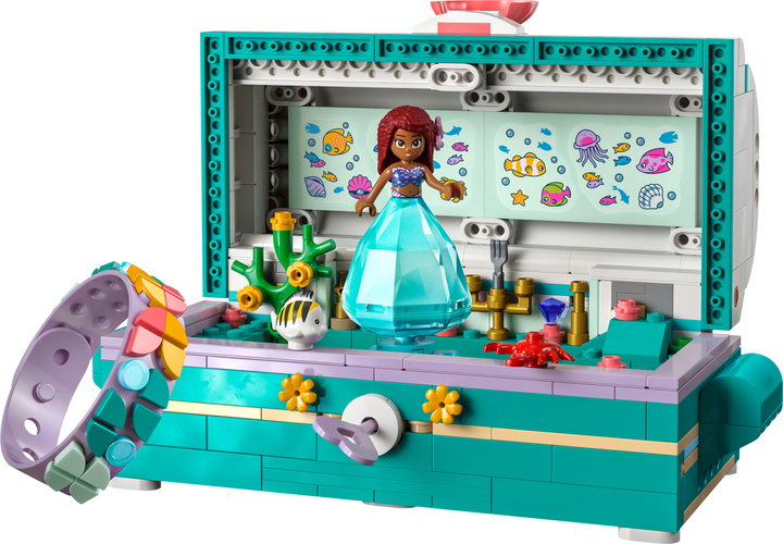 Zestaw klocków LEGO Disney Princess Skrzynia ze skarbami Arielki 370 elementów (43229) - obraz 2