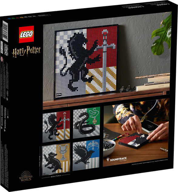 Zestaw klocków LEGO Harry Potter Herby Hogwartu 4249 elementów (31201) - obraz 20