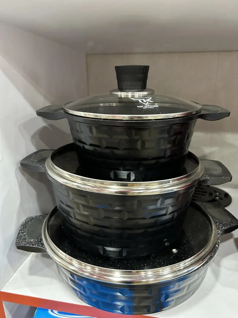 Набор посуды кастрюли с гранитным антипригарным покрытием Top Kitchen ...