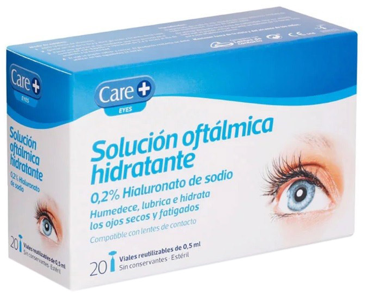 Раствор для глаз Care+ Solucion Oftalmologica Hidratante 20 шт x 0.5 мл (8470001772091) - изображение 1