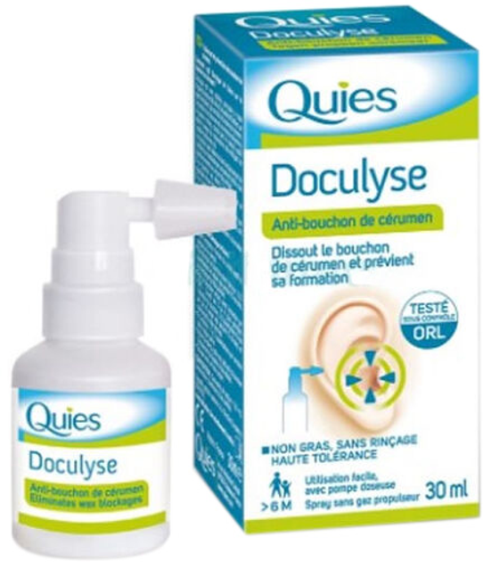 Спрей для гигиены ушей Quies Doculyse Wax Hygiene Spray 30 мл (3435173431301) - изображение 1