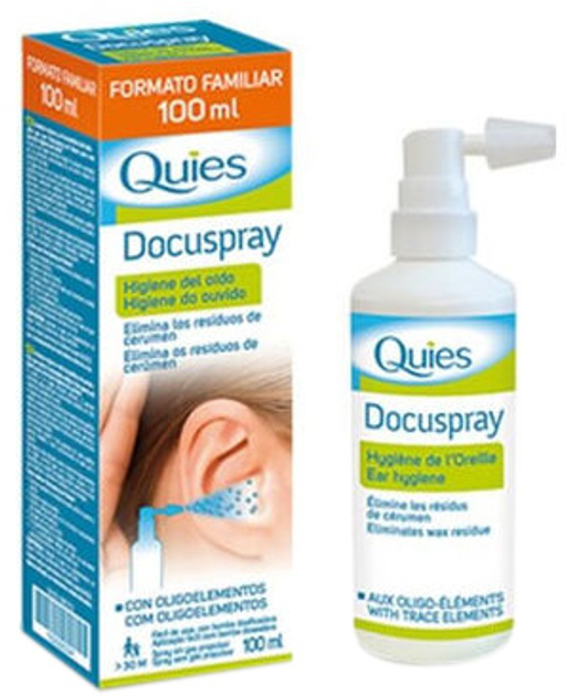 Спрей для гігієни вух Quies Docuspray Ear Spray 100 мл (3435173411013) - зображення 1