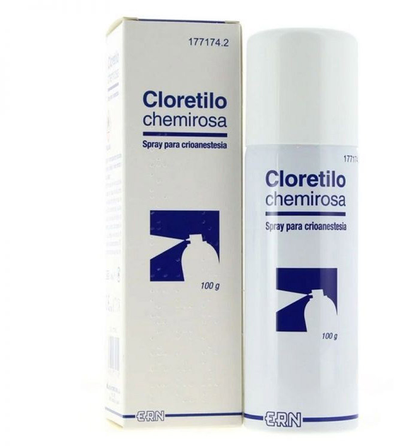 Кріоанестезуючий спрей ERN Cloretilo Chemirosa Spray Para Crioanestesia 100 г (8436021771742) - зображення 1