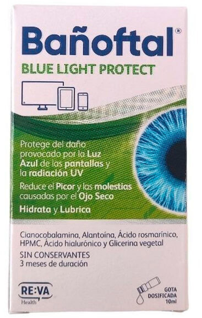 Капли для глаз Banoftal Protect Blue Light 10 мл (8436540335074) - изображение 2