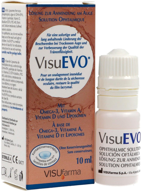 Капли для глаз Visufarma Visuevo Multidose 10 мл (5060361081150) - изображение 1