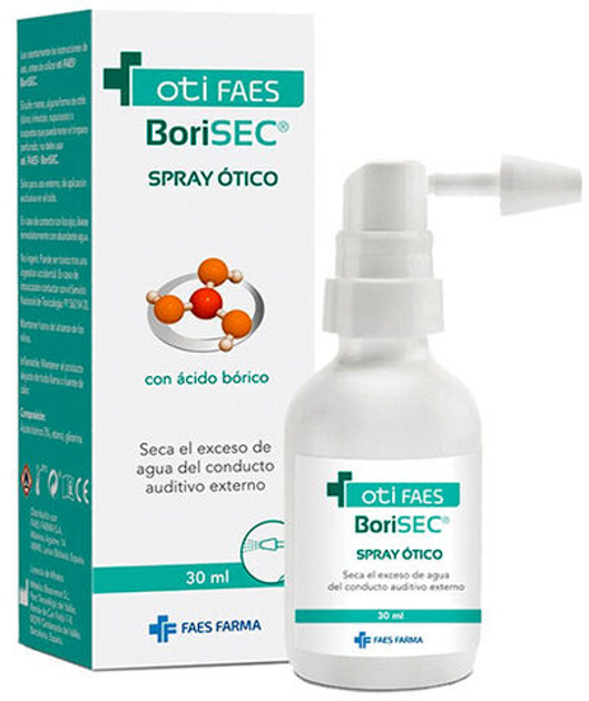 Спрей для снятия воспаления ушей Otifaes Borisec Otic Spray 30 мл (8437017221180) - изображение 1