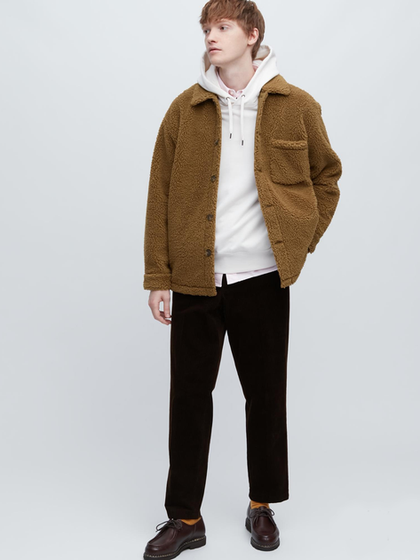 Куртка демисезонная Шерпа мужская Uniqlo 872638935 S Коричневая (1159787576) - изображение 2