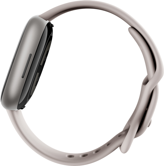 Smartwatch Fitbit Sense 2 Lunar White/Platinum (FB521SRWT) - obraz 7