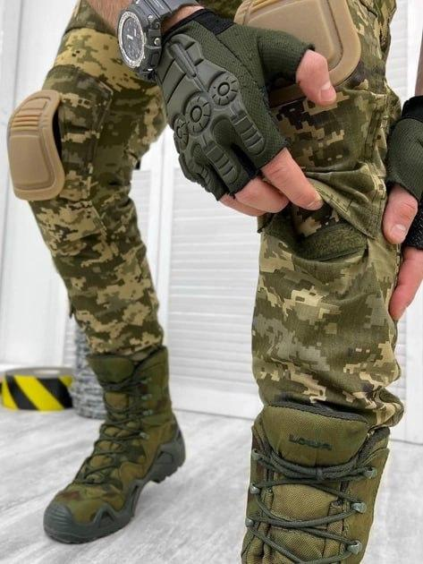 Брюки с наколенниками TACTICAL COMBAT LOGOS пиксель чоловічи розмір 3XL - зображення 2