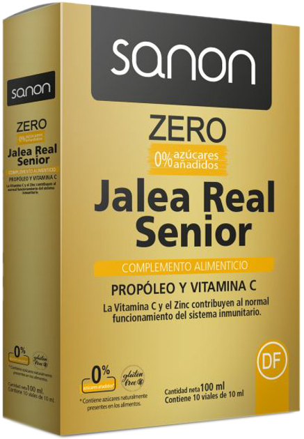 Suplement diety Sanon Jalea Real Senior Zero 10 Ampollas De 10 ml (8436556086731) - obraz 1
