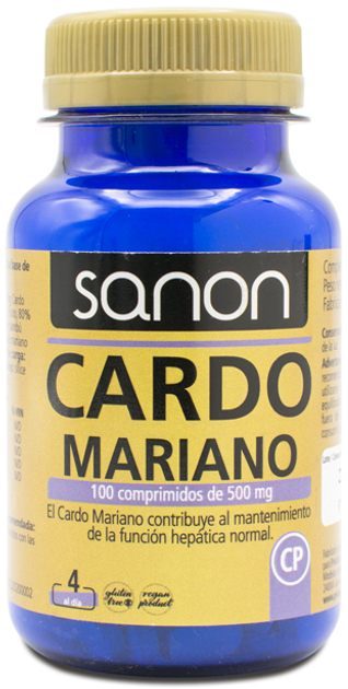 Suplement diety Sanon Cardo Mariano 100 kapsułek 500 mg (8437013869126) - obraz 1