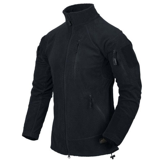 Кофта Alpha Tactical Jacket - Grid Fleece Helikon-Tex Синій L - зображення 1