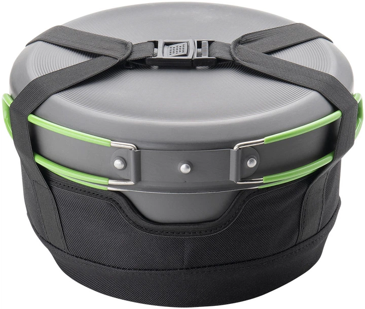 Zestaw naczyń Optimus Terra Camp 4 Pot Set 6 części Czarny-limonkowy (8020677) - obraz 7