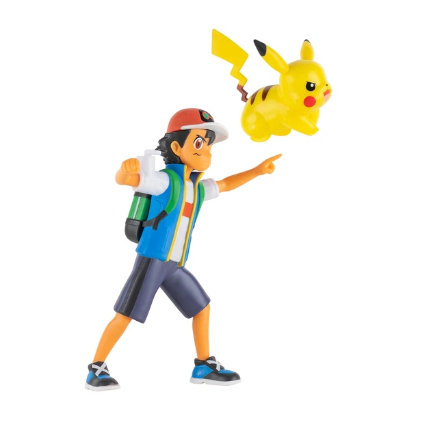 Figurki bitewne Jazwares Pokemon Ash & Pikachu seria 12 (PKW2473) (191726406914) - obraz 8