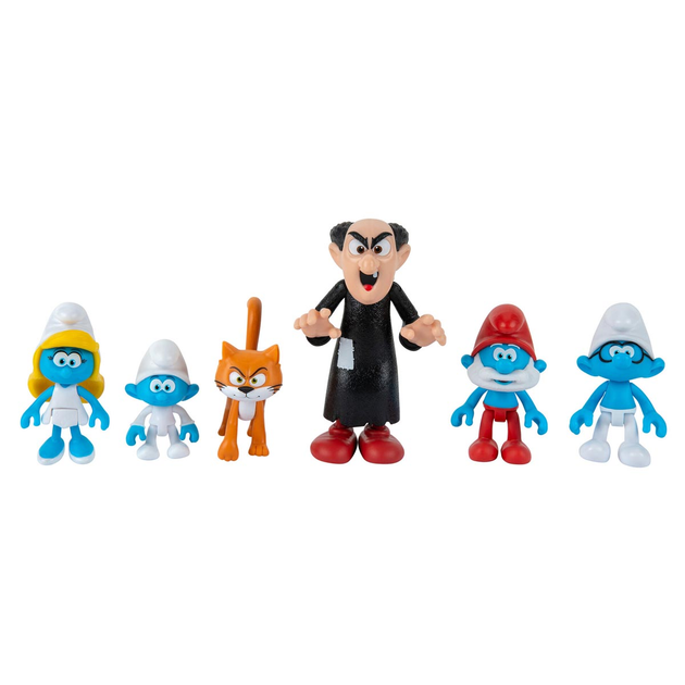 Figurki Jazwares Smerfy i Gargamel 6 sztuk (SMR0013) (191726426875) - obraz 3