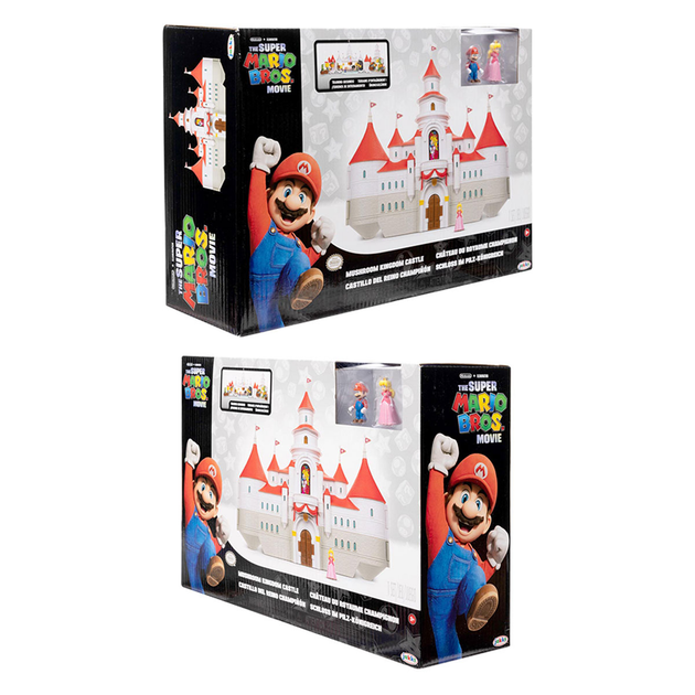 Zestaw Jakks Pacific Super Mario Movie Mashroom Kindom Zamek Peach (192995417151) - obraz 3