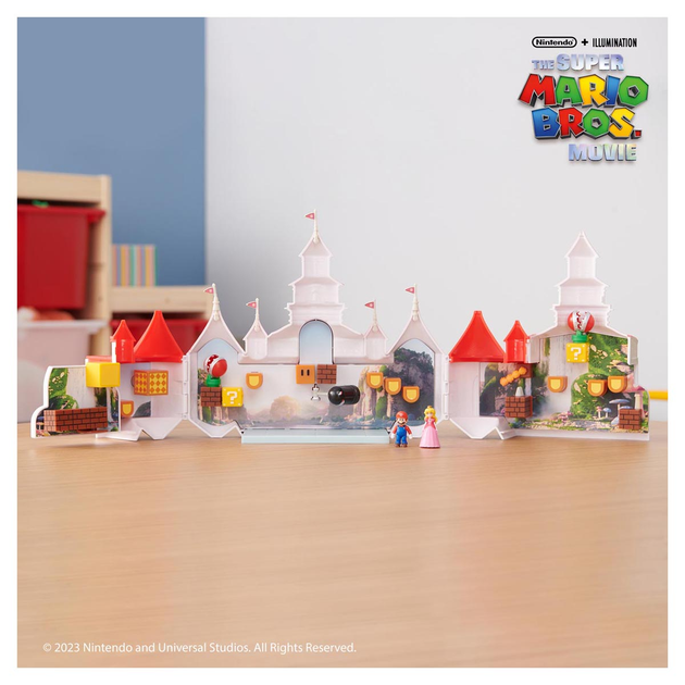 Zestaw Jakks Pacific Super Mario Movie Mashroom Kindom Zamek Peach (192995417151) - obraz 10