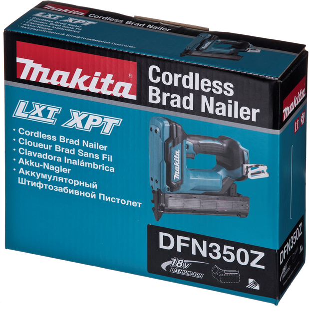 Цвяхозабивач акумуляторний Makita DFN350Z без акумулятора та зарядного пристрою - зображення 3