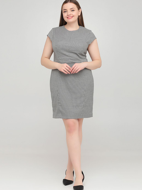 Платье короткое летнее женское H&M FL0577512 36 Черное с белым ...