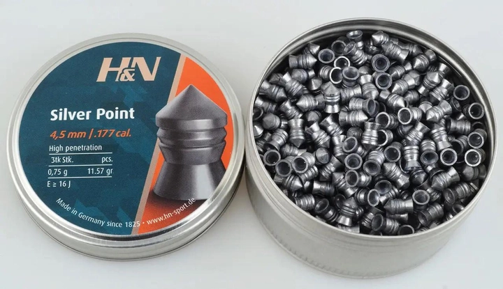 Свинцеві кулі H&N Silver Point (0.75 г, 500 шт) - зображення 2