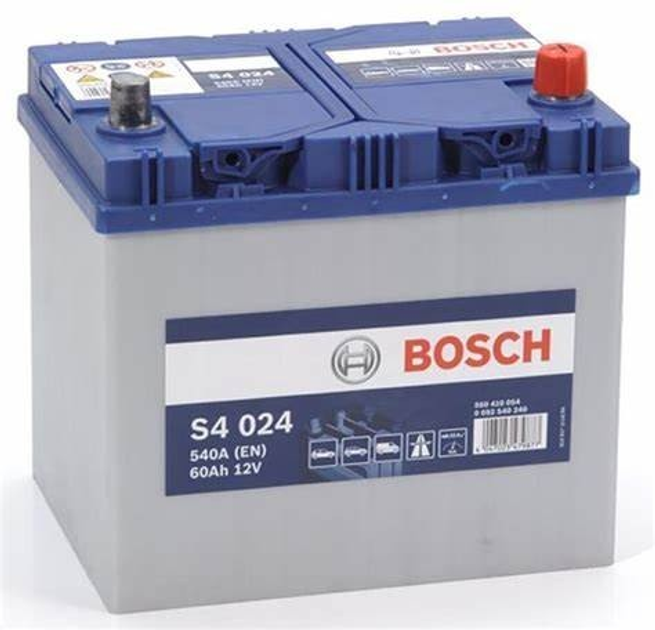 Акумулятор Bosch (J) S4 Silver 60Ah, EN 540 правий "+" 232x173x225 (ДхШхВ) Japan 0 092 S40 2401 - изображение 1