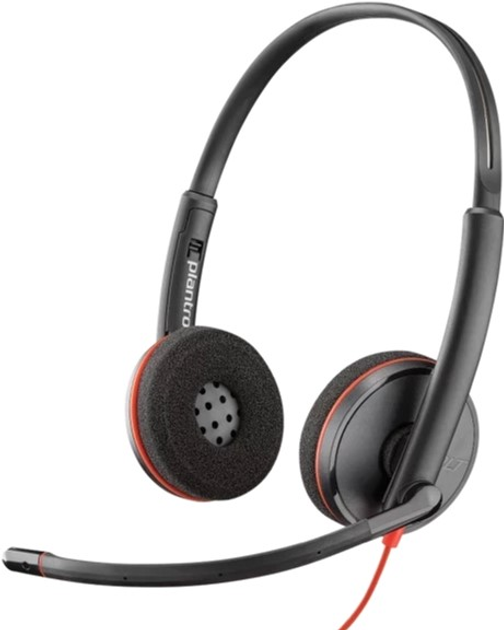 Słuchawki Plantronics Poly BlackWire C3220 USB-C Czarne (209749-201) - obraz 2