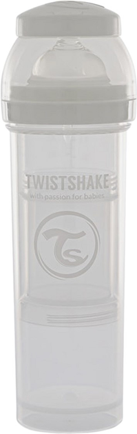 Пляшка для годування антиколікова Twistshake із силіконовою соскою 330 мл біла (7350083120182) - зображення 3
