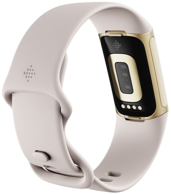 Smartband Fitbit Charge 5 Soft Gold/Lunar White (FB421GLWT) - obraz 2