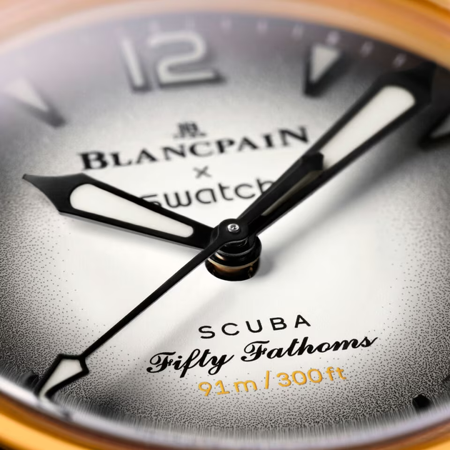 Наручные часы Blancpain × Swatch Bioceramic Scuba Fifty Fathoms Collection ''Pacific Ocean" (SO35P100) - изображение 3