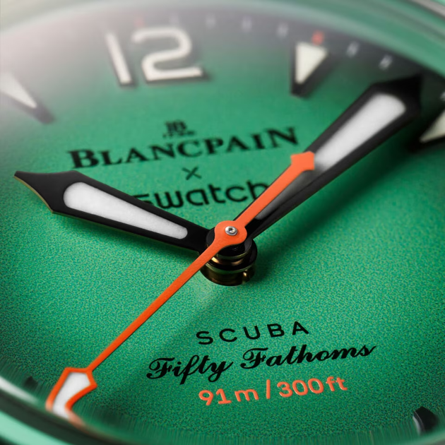 Наручные часы Blancpain × Swatch Bioceramic Scuba Fifty Fathoms