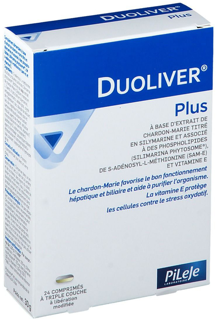 Suplement diety Pileje Duoliver Plus 24 tabletek (3701145600595) - obraz 1
