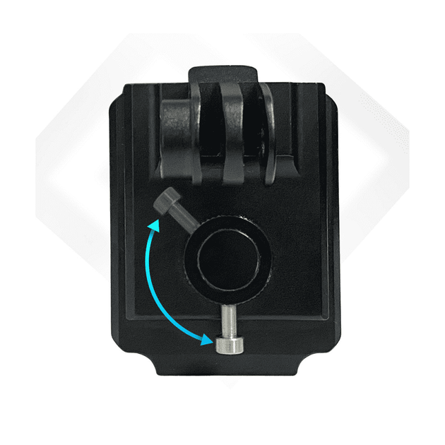 Кріплення для GoPro на шолом з роз'ємом NVG для приладу нічного бачення металеве чорне з регулятором (KF47348) - зображення 6
