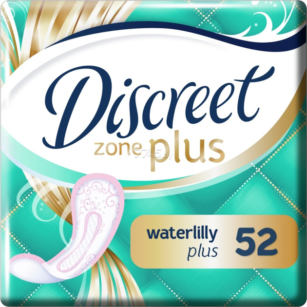 Wkładki higieniczne Discreet ZonePlus Deo Waterlilly 52 szt (8006540231746) - obraz 1