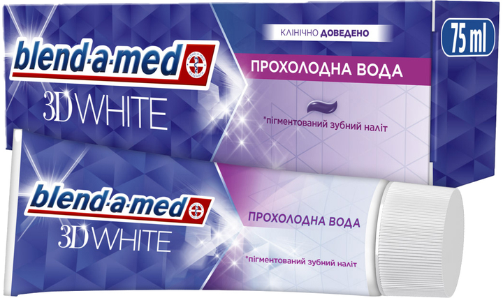 Pasta do zębów Blend-a-med 3D White Cool Water 75 ml (8006540793138) - obraz 1