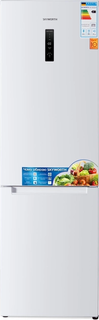 Акція на Двокамерний холодильник SKYWORTH SRD-489CBEW від Rozetka