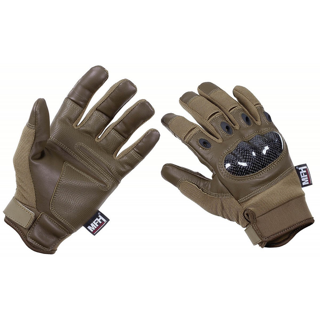 Рукавички тактичні MFH Tactical Gloves Mission - Койот L - зображення 1