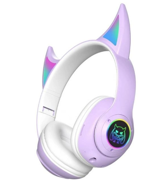 Беспроводные Bluetooth наушники Cat STN-25 Демонические ушки Фиолетовые - Фото 2 Беспроводные Bluetooth наушники Cat STN-25 Демонические ушки Фиолетовые - изображение 2
