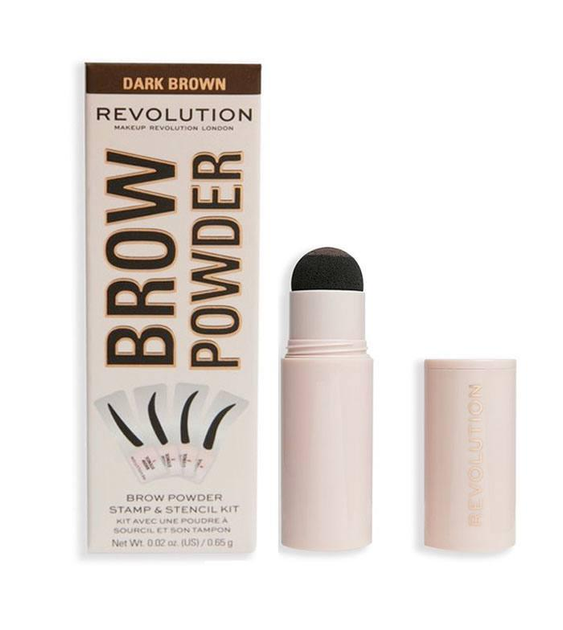 Штамп для бровей Revolution Duo Brow Definer Dark Brown коричневого ...