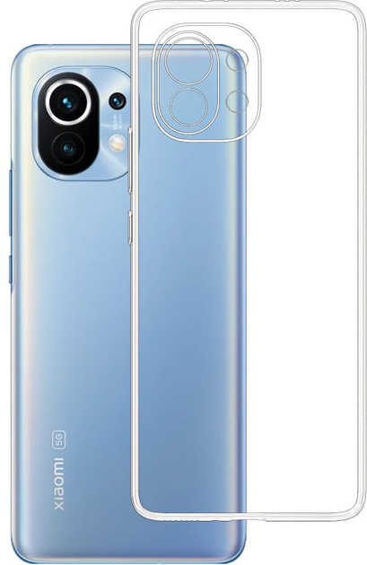 Etui plecki 3MK Clear Case do Xiaomi Mi 11 5G Transparent (5903108369152) - obraz 1