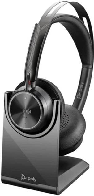 Навушники Plantronics Poly Voyager Focus 2 UC, Vfocus-M C USB-A, Charge Stand, WW (213727-02) - зображення 1