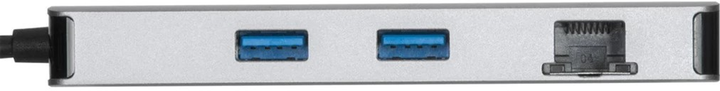 USB-хаб Targus Dual HDMI 4K with 100W PD Pass-Thru Silver (DOCK423EU) - зображення 7