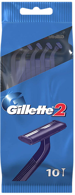 Одноразові станки для гоління (Бритви) чоловічі Gillette 2 10 шт (8700216169028) - зображення 2