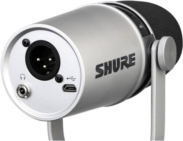 Мікрофон Shure MV7 Podcast Microphone Silver (MV7-S) - зображення 2