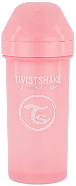 Kubek niekapek Twistshake z twardym dziobkiem 360 ml 12m+ Rózowy (7350083122797) - obraz 1