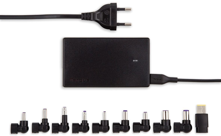 Zasilacz uniwersalny Targus Compact Laptop & USB Tablet Charger EU Black (APA042EU) - obraz 1