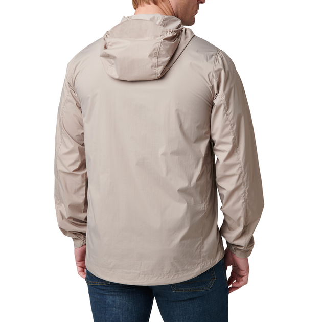 Куртка тактична демісезонна 5.11 Tactical Packable Windbreaker Jacket Badlands Tan S (48388-956) - зображення 2