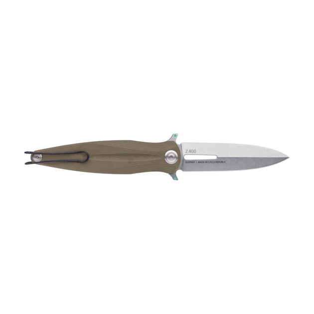 Ніж складний ANV Knives Z400 (Liner lock G10 Plain edge) Olive (ANVZ400-006) - изображение 2